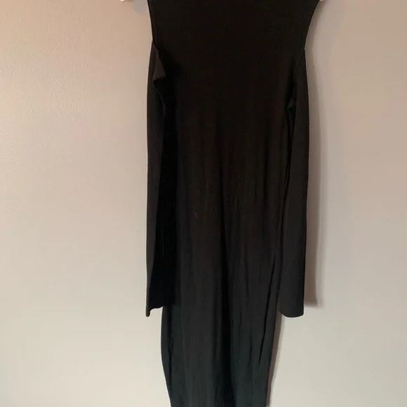 BLACK MIDI DRESS - Picture 2 of 4